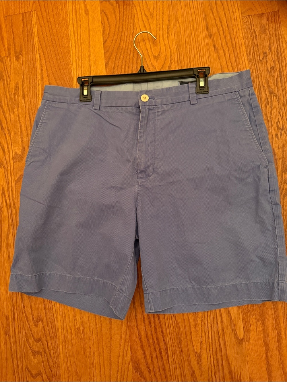 Vineyard Vines Blue Striped Breaker Short Shirt Sz 38